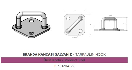 DORSE BRANDA HALAT KOPRUSU KARE 21-23 MM